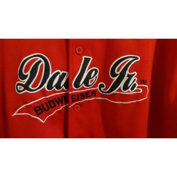 NASCAR Dale Earnhardt Jr. Budweiser #8 Jersey Shirt Chase Authentics Men's L Red - Picture 3 of 5